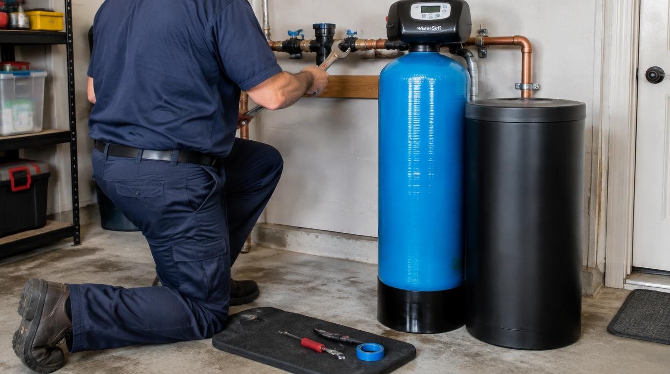 Water filtration system installed beside a South Florida home — Filter Service & Maintenance in Gulf Stream