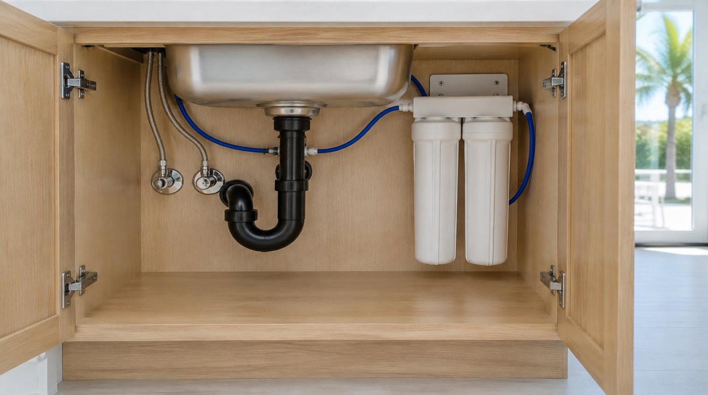 Water filtration system installed beside a South Florida home — Water Filtration in Wellington