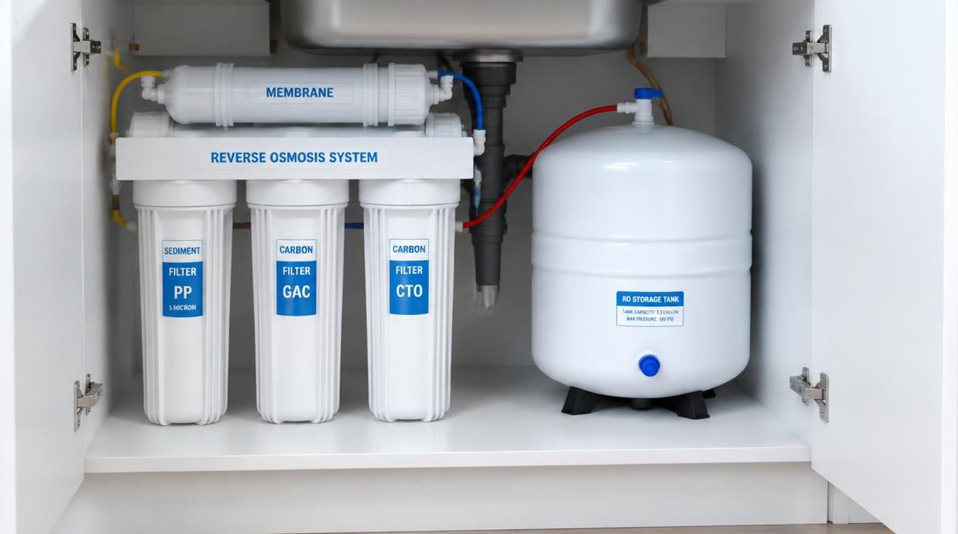 Water filtration system installed beside a South Florida home — Plan your water filtration. Explore financing